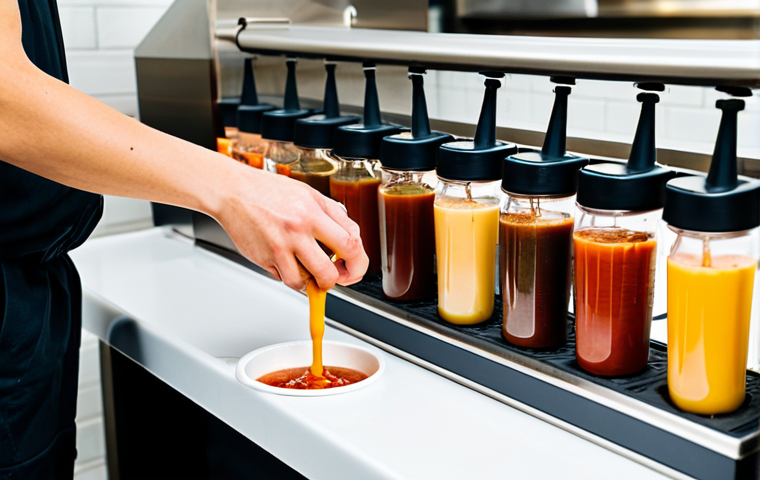 퓨전 패스트푸드 재활용 가능 제품 - Farm-to-Table Fusion**
"Exterior shot of a bustling food truck at a local farmer's market. The food... 퓨전 패스트푸드 재활용 가능 제품 - Farm-to-Table Fusion**
"Exterior shot of a bustling food truck at a local farmer's market. The food...