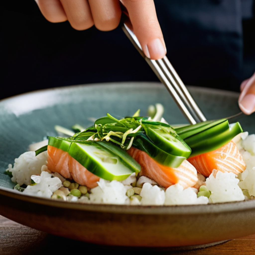 퓨전 패스트푸드 저칼로리 제품 - **Prompt 1: The Artisan of Healthy Fusion**
"A passionate, professional chef, mid-twenties, with...