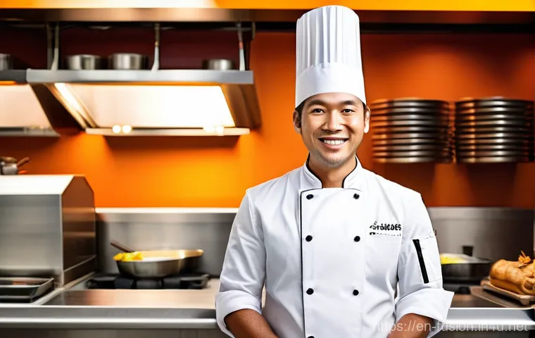 퓨전 패스트푸드 제조사 정보 - **A Close-Up Culinary Showcase of Fusion Dishes:**
    An eye-level, well-lit shot of a counter or w...